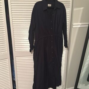 Target button down maxi dress- Navy size XL